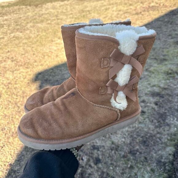 Koolaburra by UGG Women's Victoria Short Winter Boots Size 10 Chestnut Brown - Picture 6 of 15